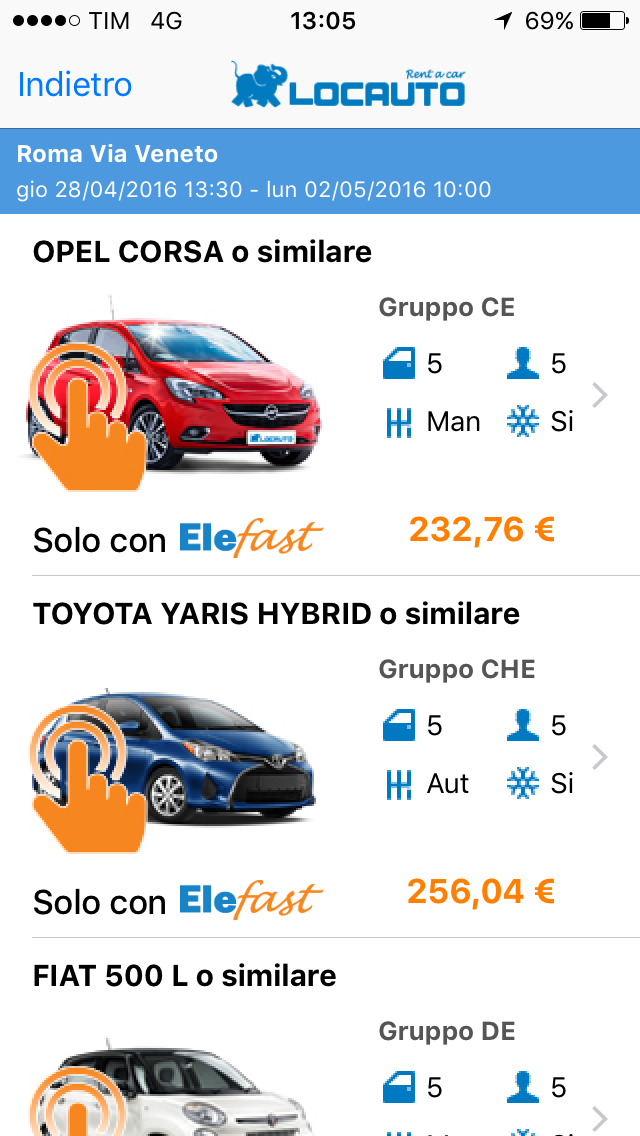 LOCAUTO RENT lancia Elefast, il noleggio